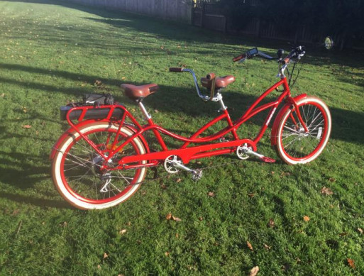 Retro Red Pedego Tandem
